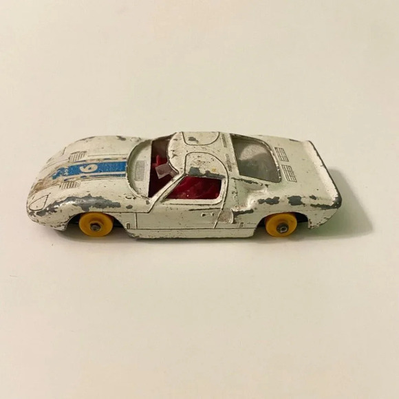 Vintage Boat Toy Hong Kong and Matchbox Series No 41 Ford GT  Toy Car As Is - Picture 9 of 12